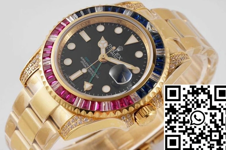 116758 Rolex GMT II ROF Factory SAru-78208 Dial Master Black 0301